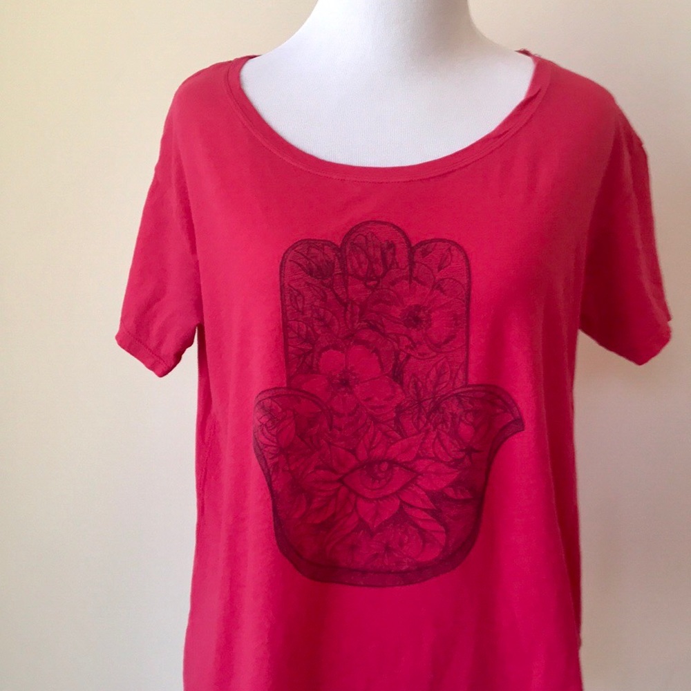 Aritzia Talula Hamsa Graphic Print Tee